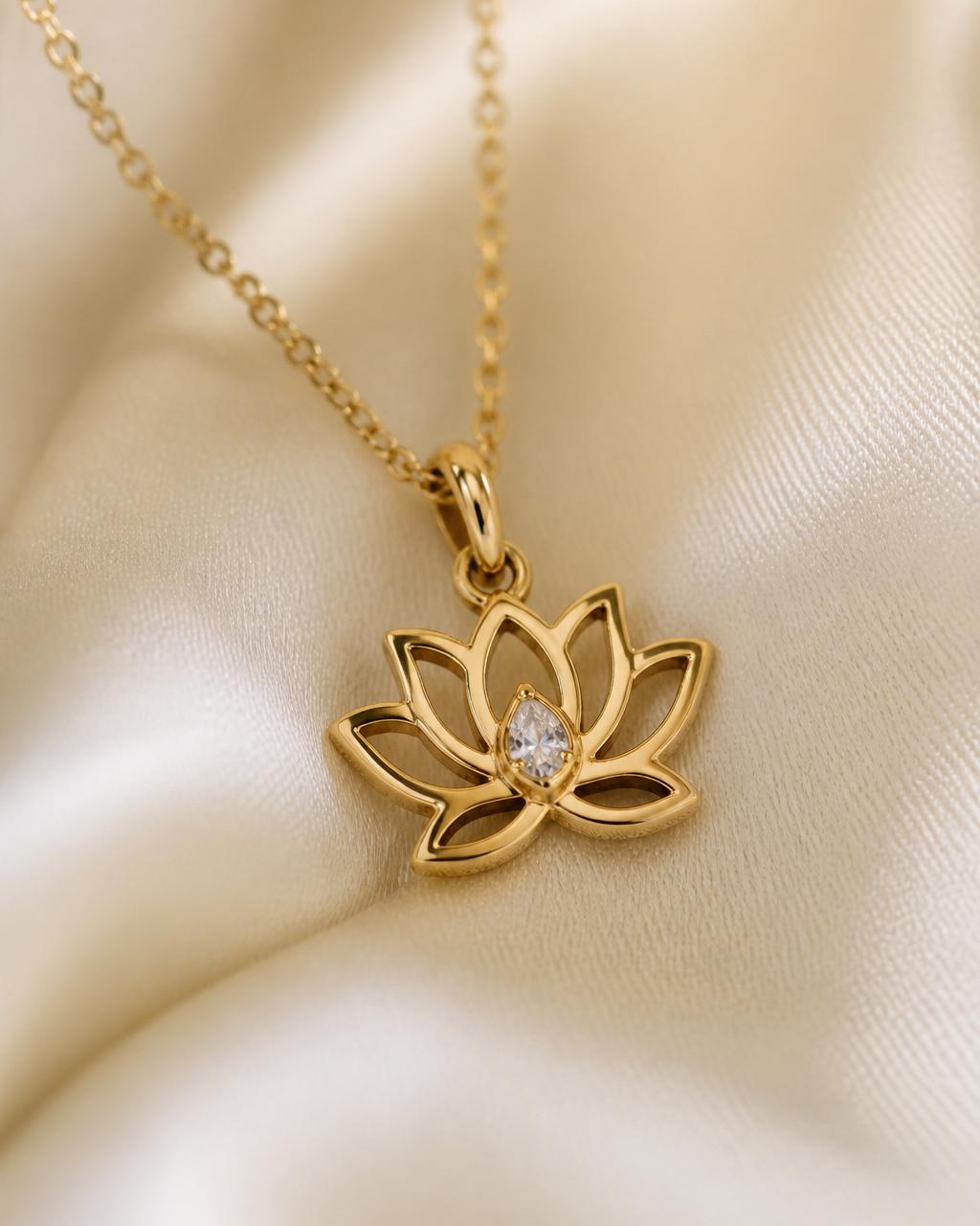 Colar Lótus Dourado